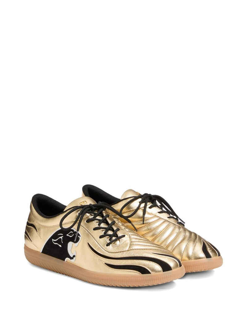 Valentino panther-patch sneakers outlook