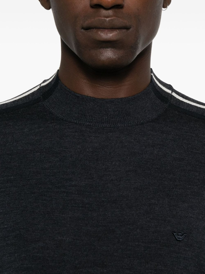 stripes-detailing wool sweater 5