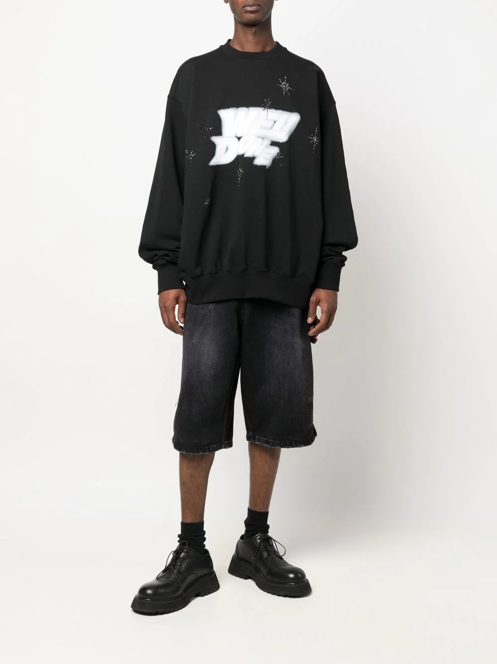 logo-print detail sweatshirt - 3