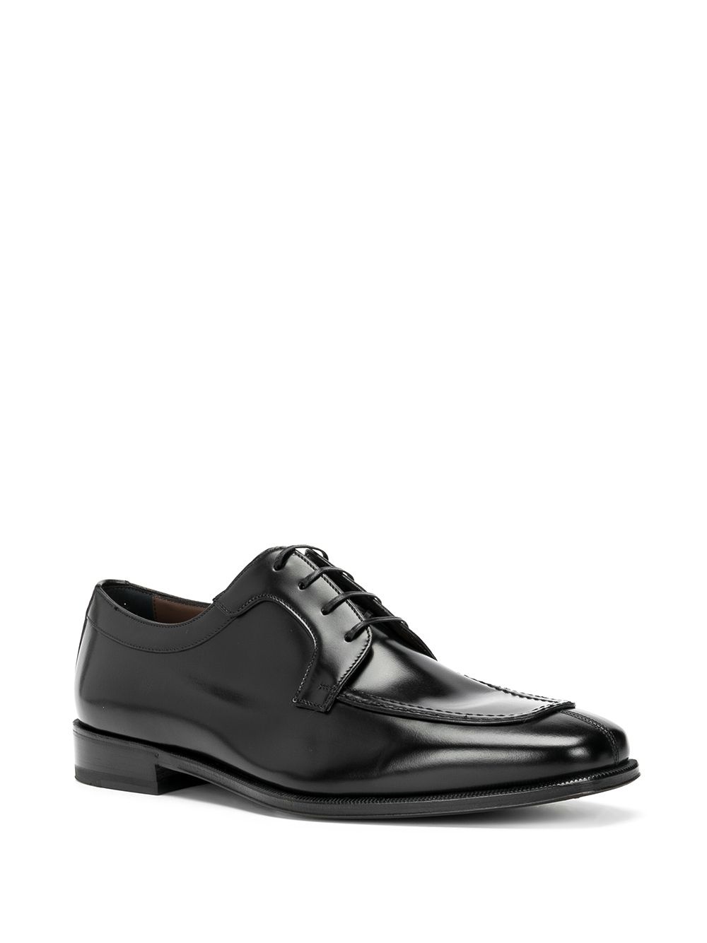 polished-finish lace-up shoes - 2