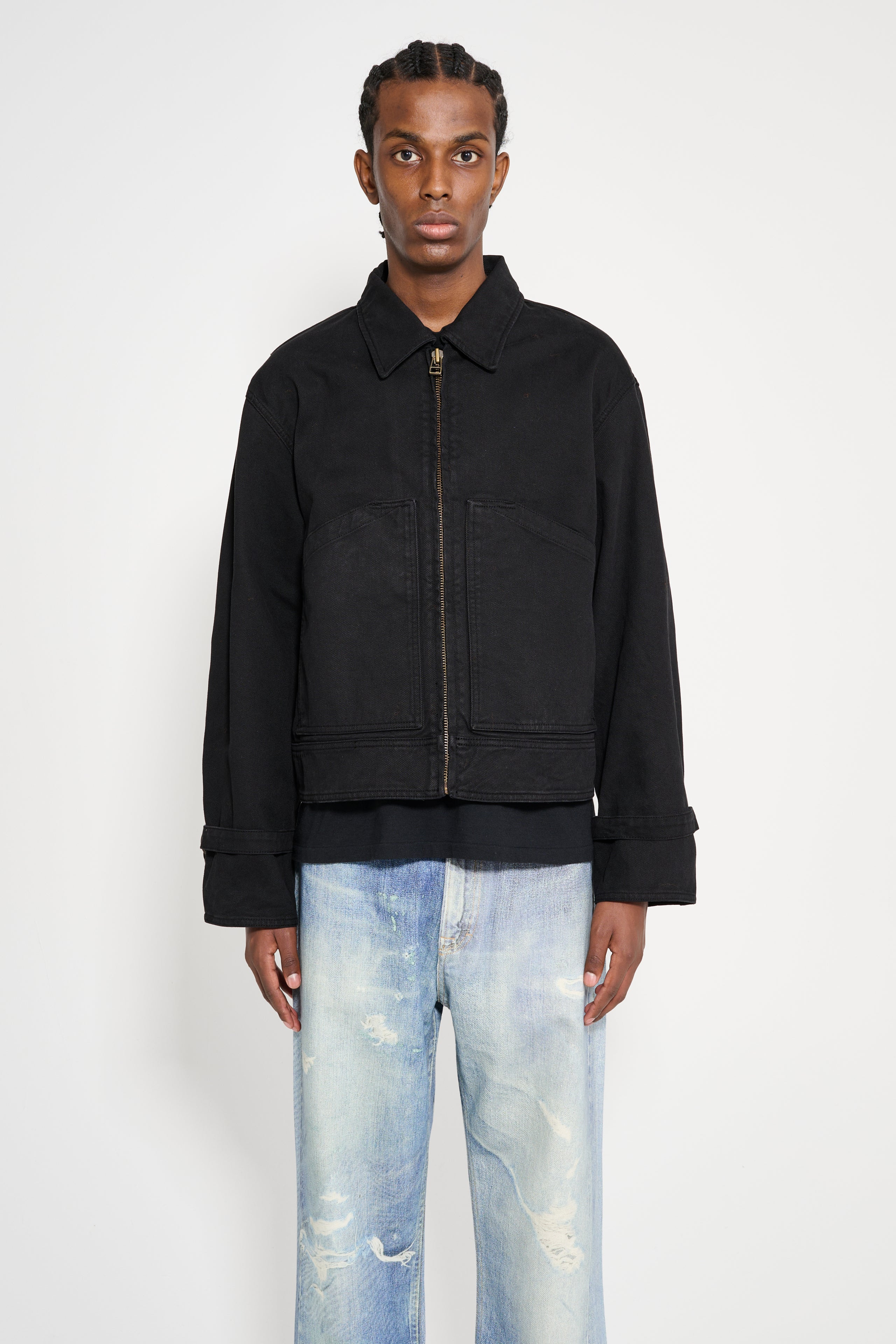 STOCKHOLM SURFBOARD CLUB WORK JACKET BLACK - 1