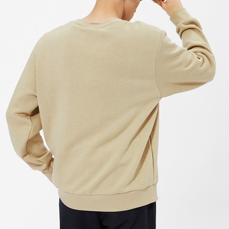 New Balance Logo Printing Round Neck Long Sleeve Khaki AMT13343-HNA - 4