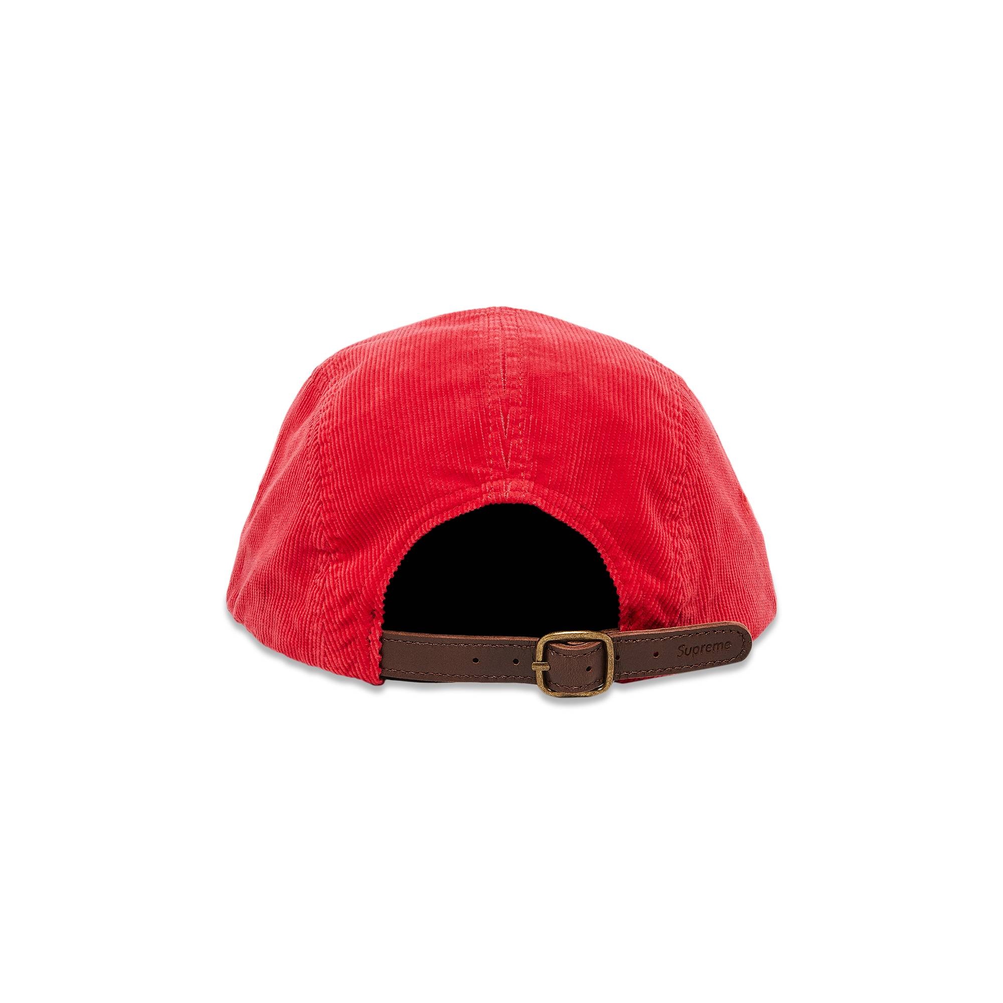 Supreme Corduroy Camp Cap 'Red' - 4