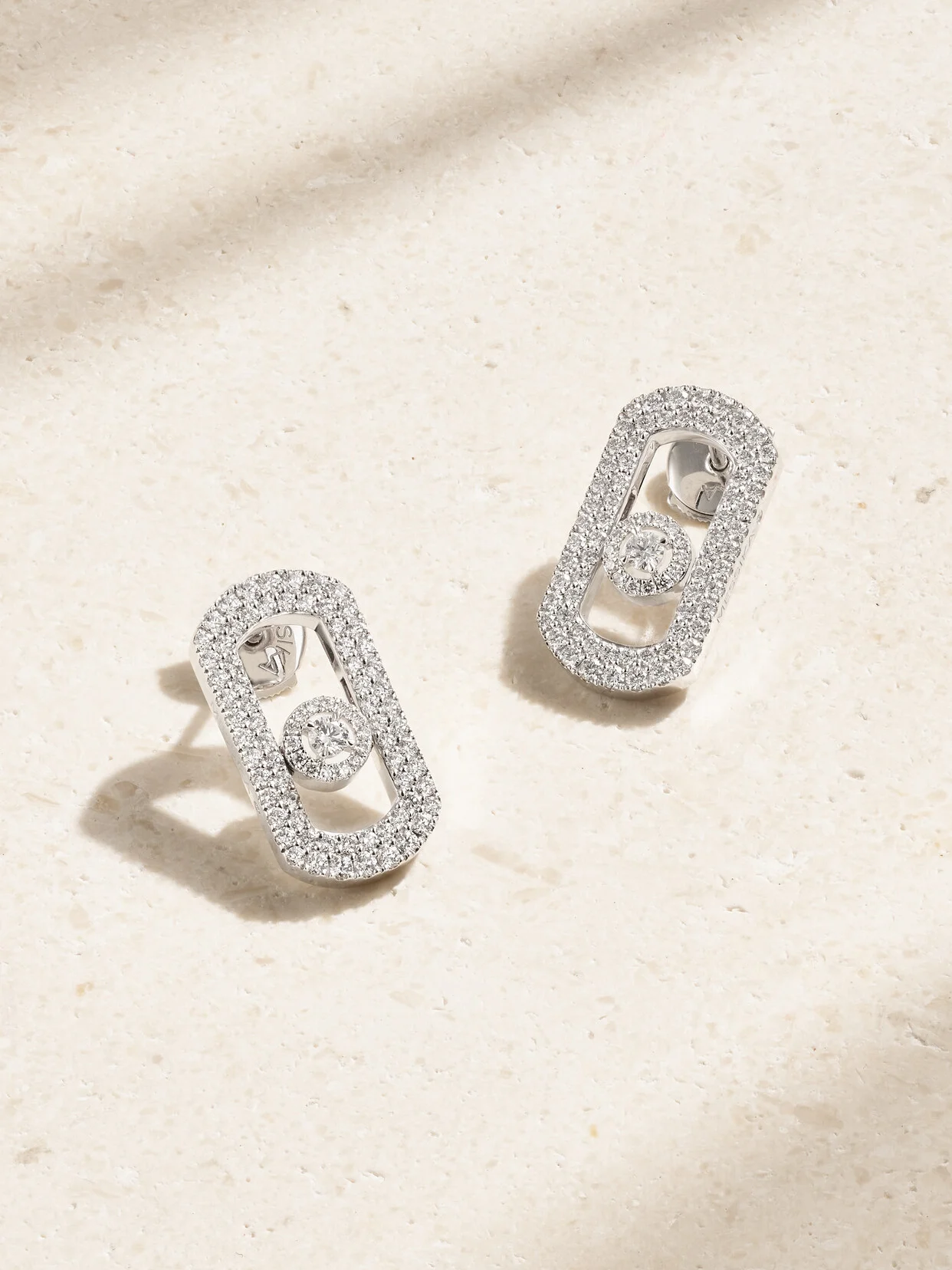 Move Citizen 18-karat White Gold Diamond Earrings - 1