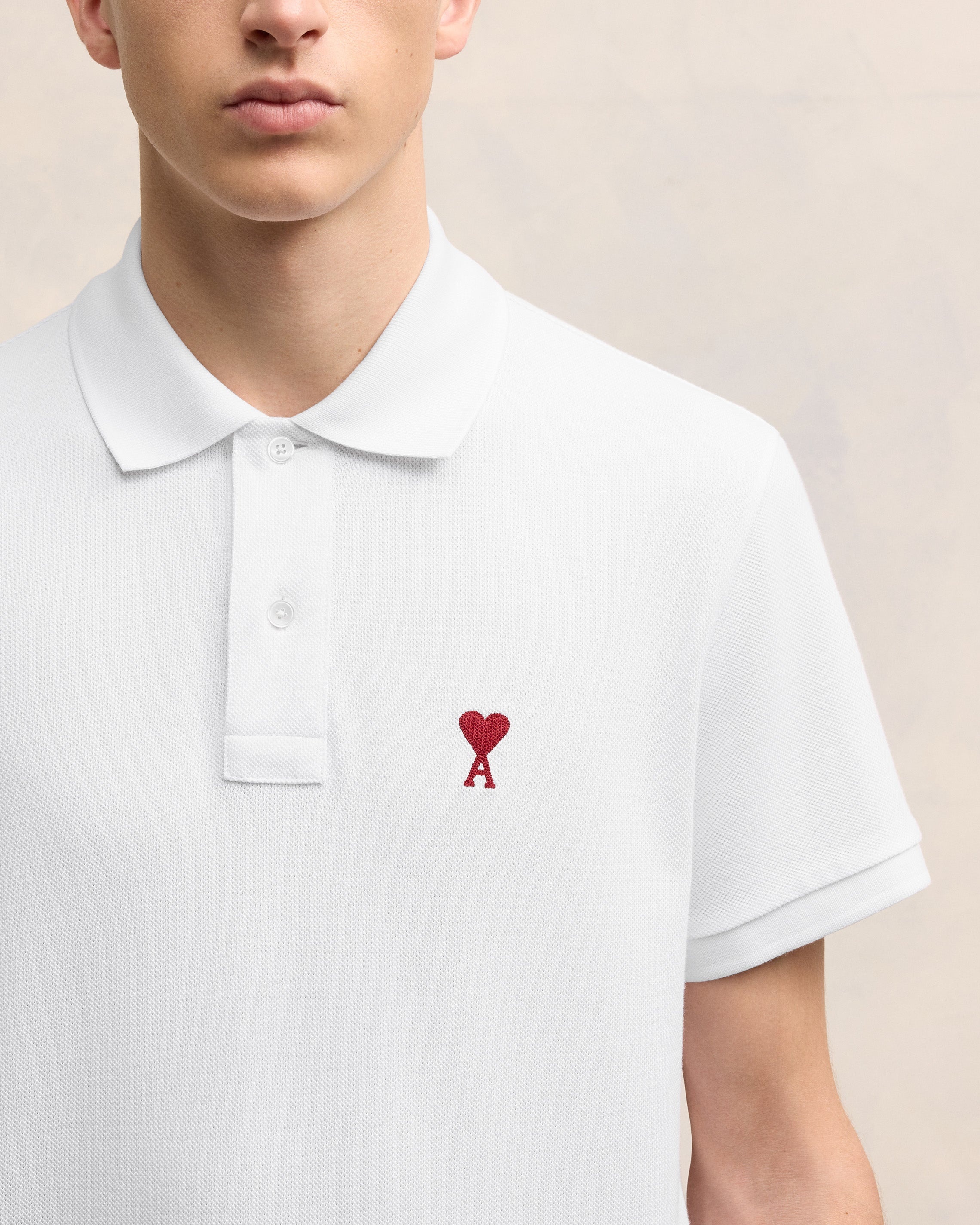AMI Paris AMI DE COEUR POLO SHIRT | REVERSIBLE