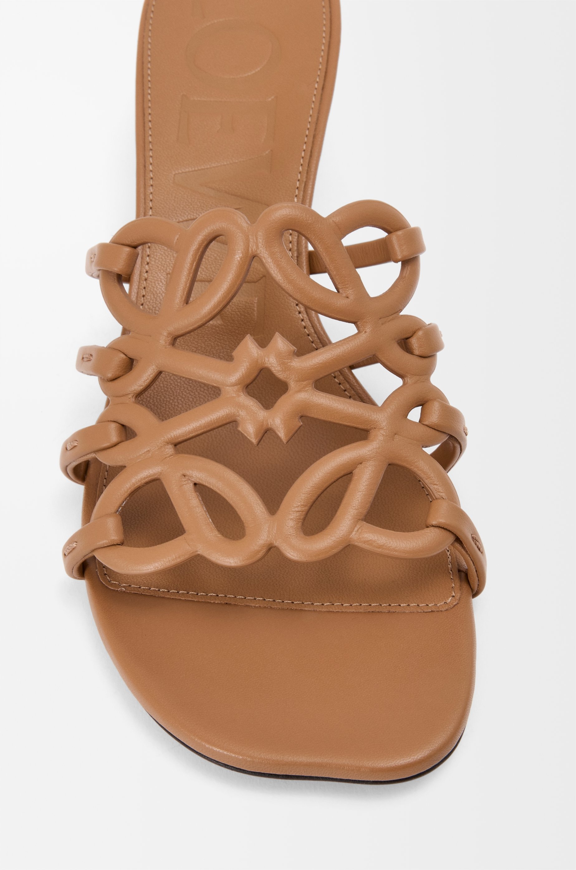 Petal Anagram slide in soft calfskin - 5