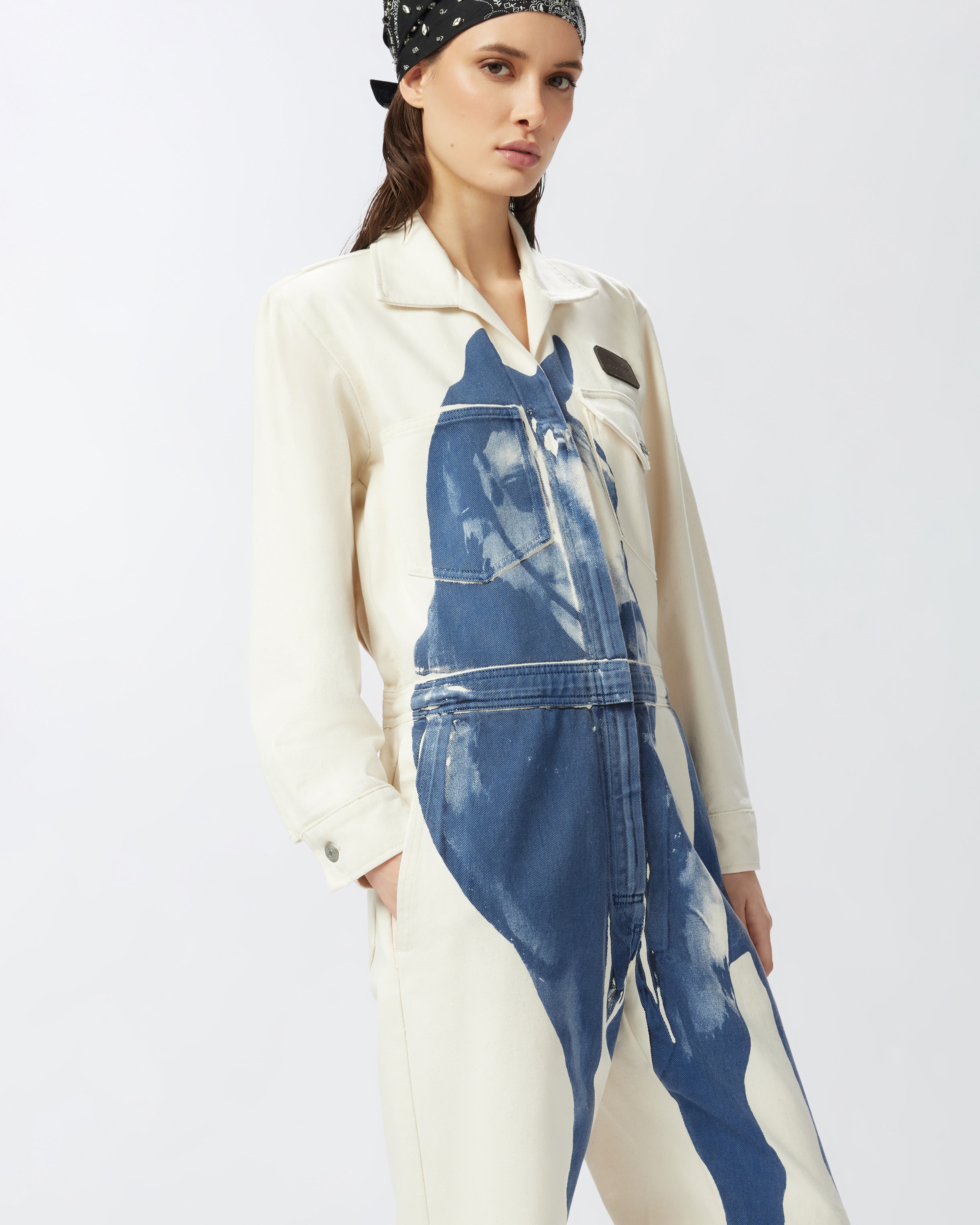 REIMAGINE BY PINKO X PATRICK MCDOWELL WORKWEAR JUMPSUIT WITH HORSE PRINT - 5