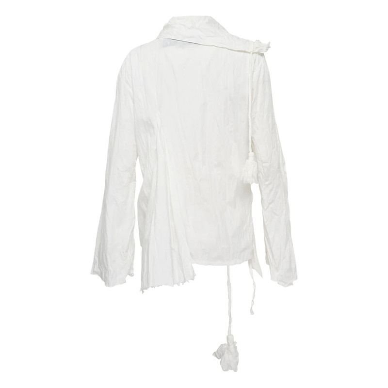 OPEN YY Unbalanced Ruffle Blouse outlook