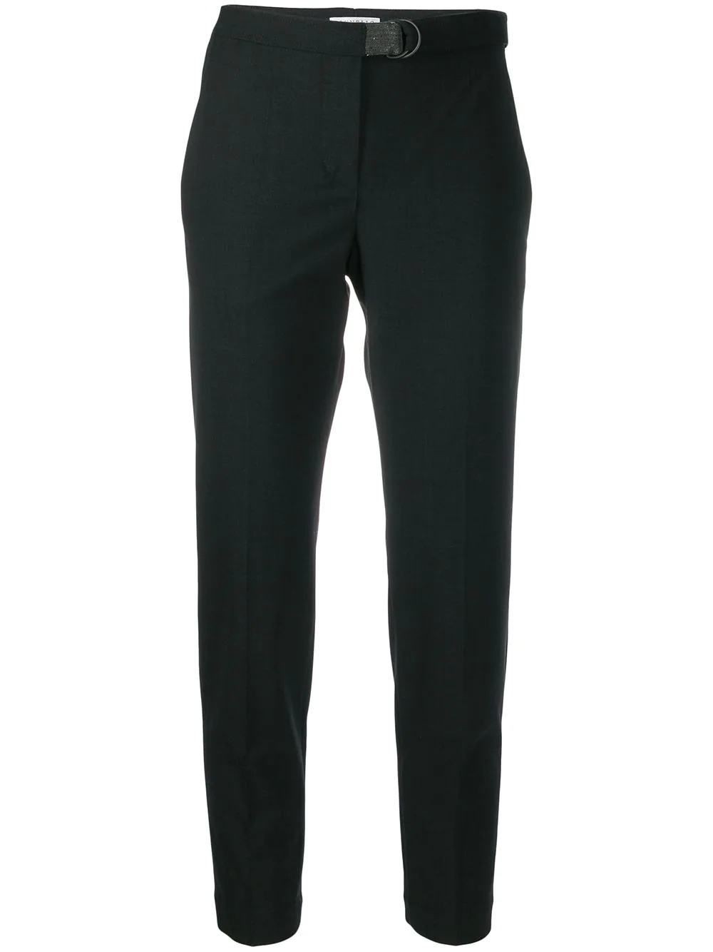 cropped slim fit trousers - 1