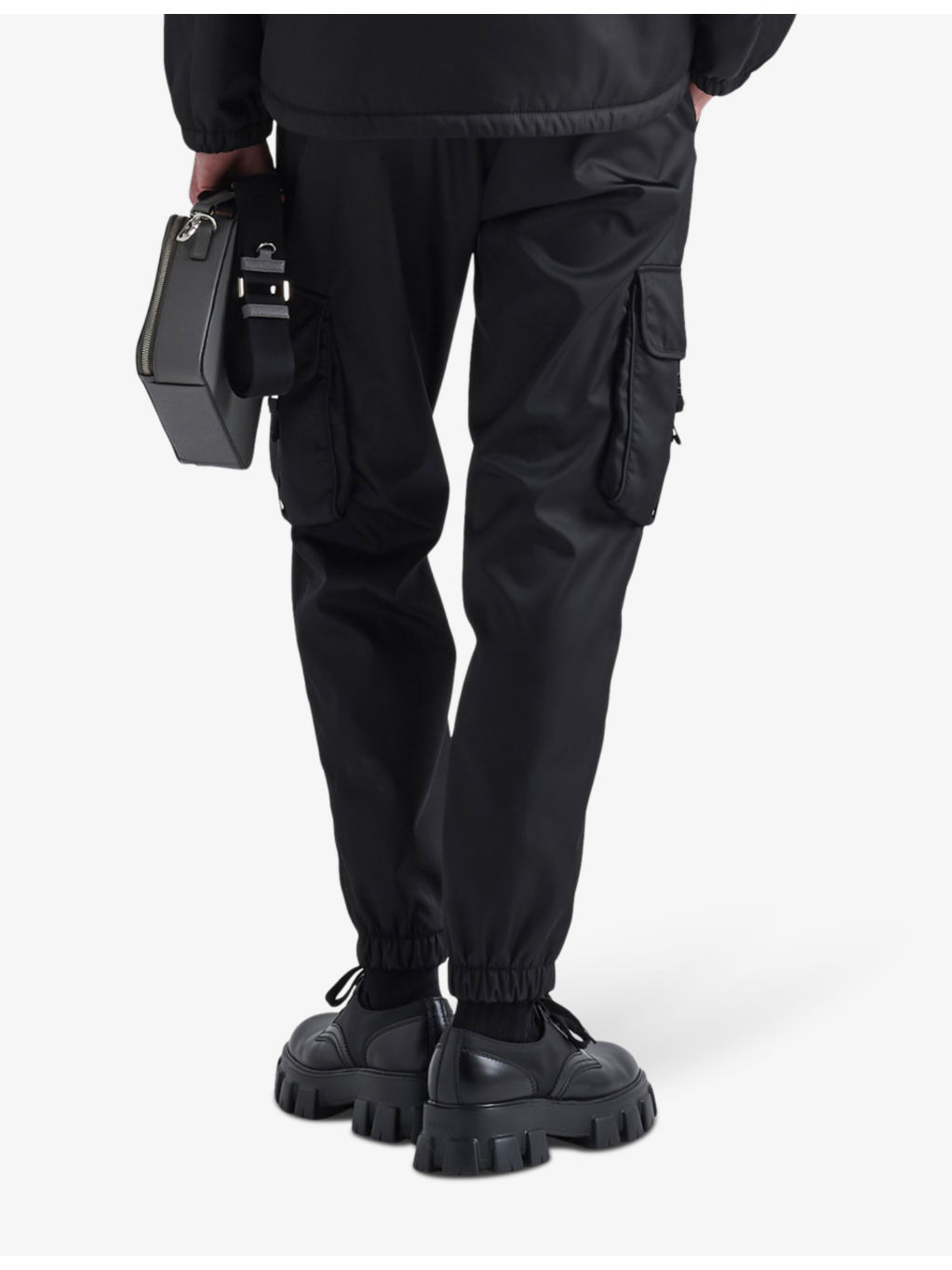Re-Nylon buckle-embellished tapered slim-fit recycled-nylon trousers - 4