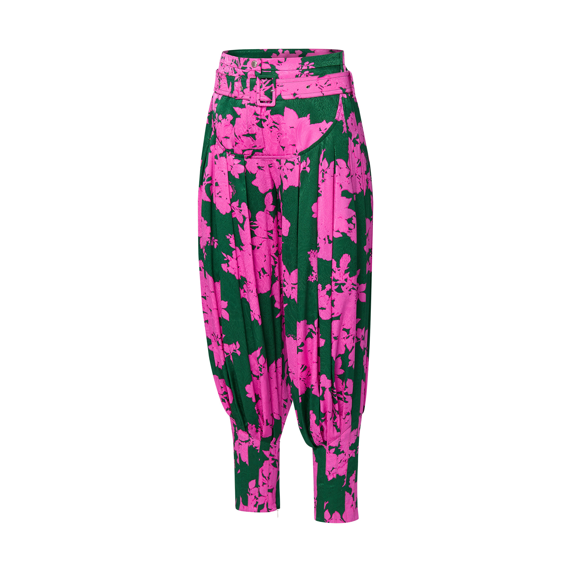 Bouquet Print Balloon Pants - 2