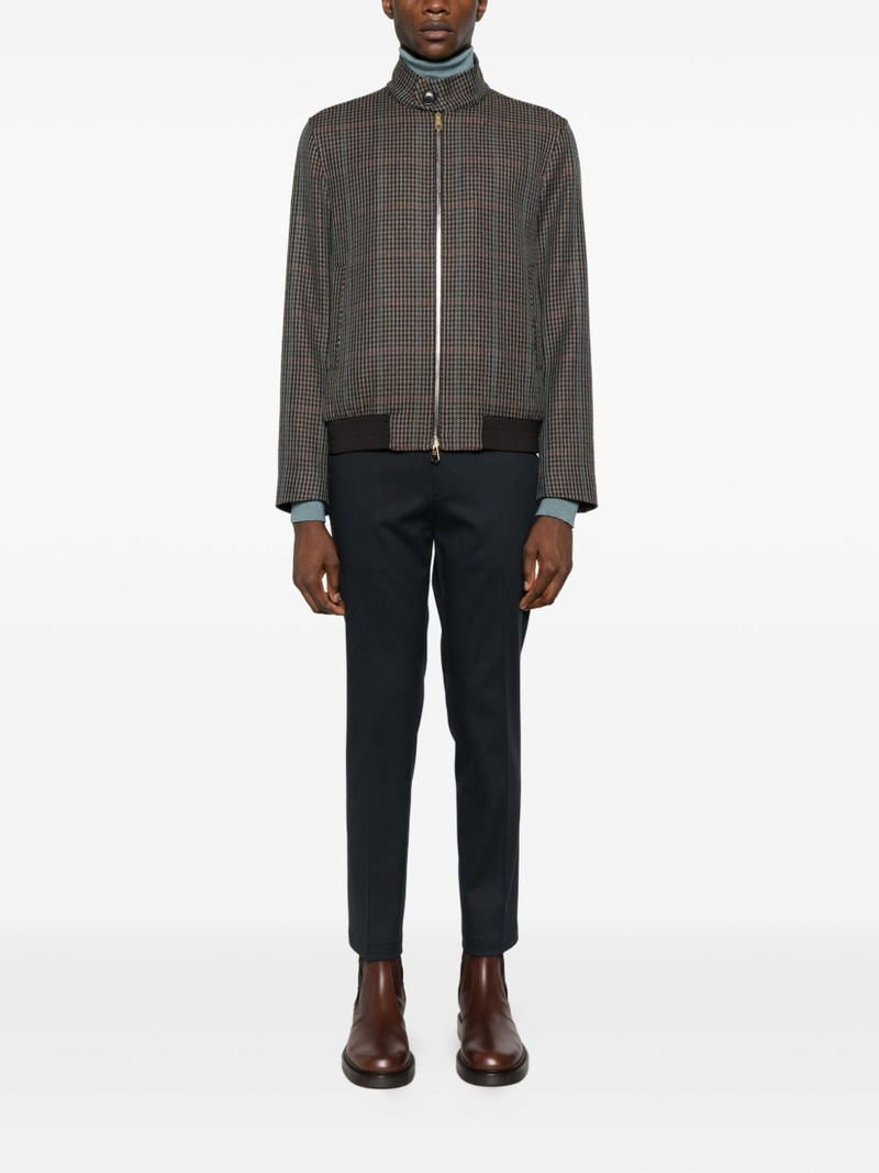 Paul Smith checked zip-up bomber jacket outlook
