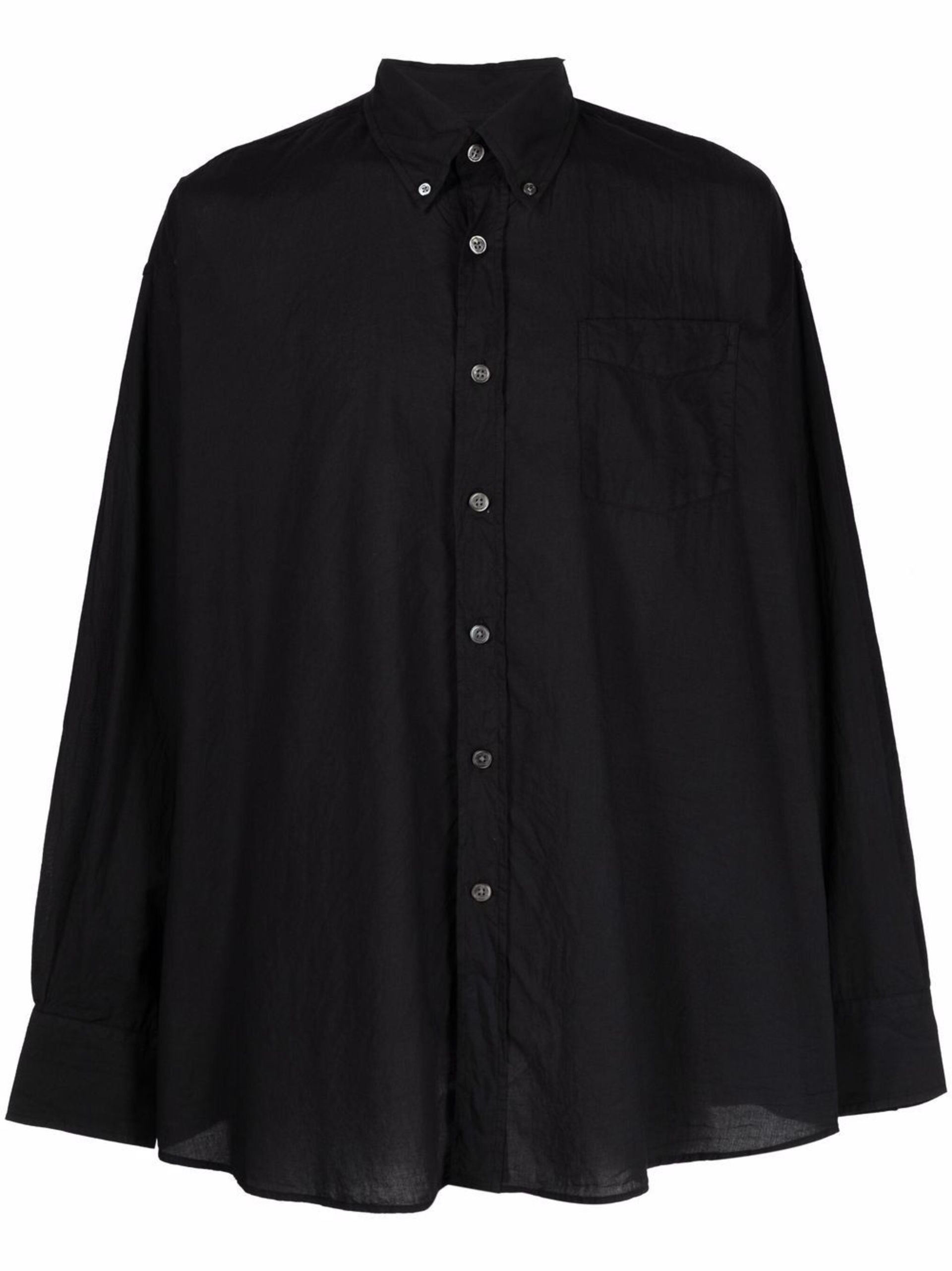 black Borrowed cotton shirt - 1