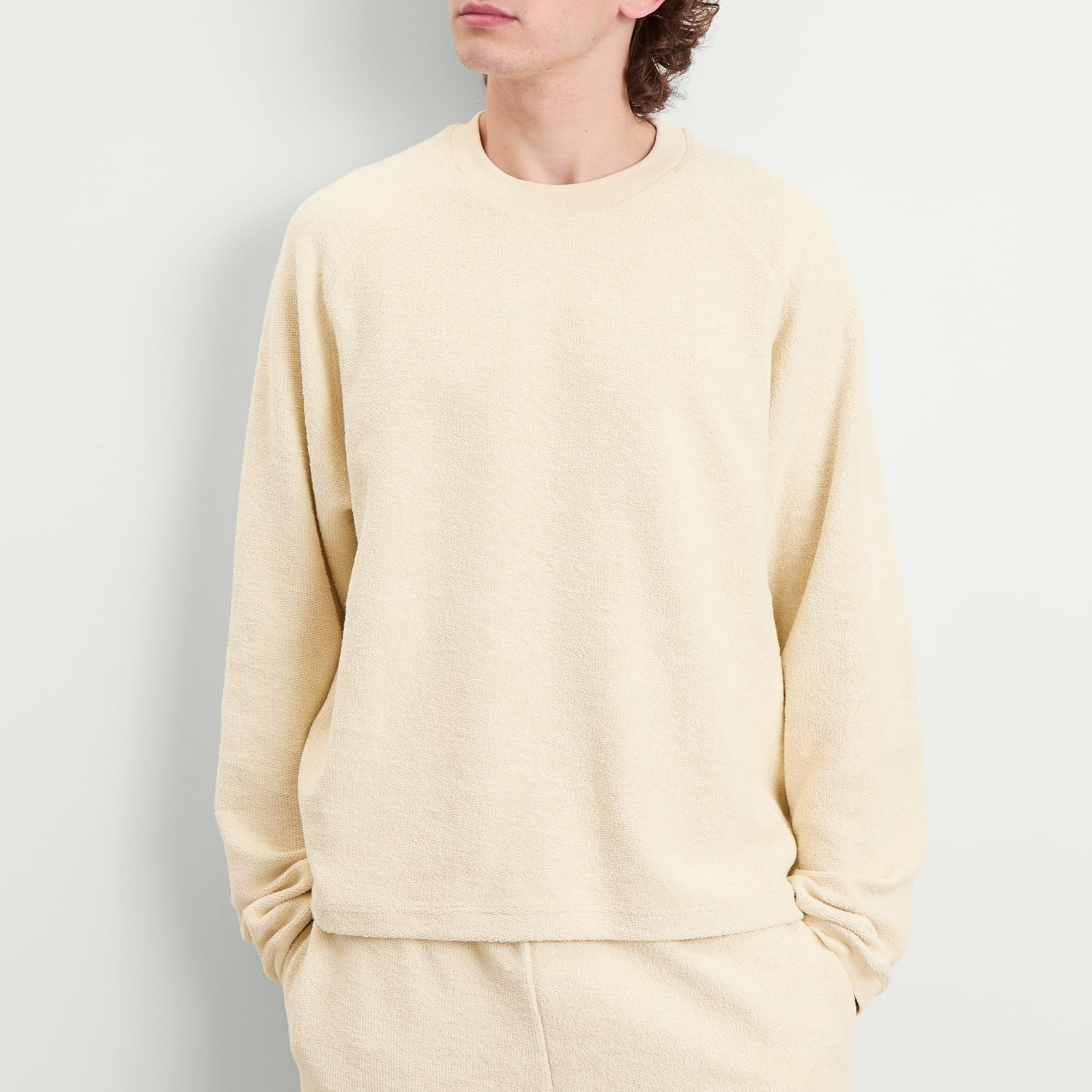 AMI Paris Reversed Non Brushed Fleece Crewneck Sweatshirt - 5