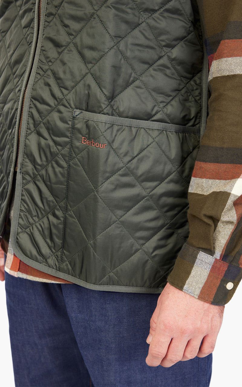 QUILTED ZIP LINER OLIVE - 6