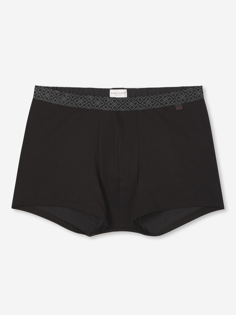 Men's Boxer Briefs Band 57 Pima Cotton Stretch Black - 1