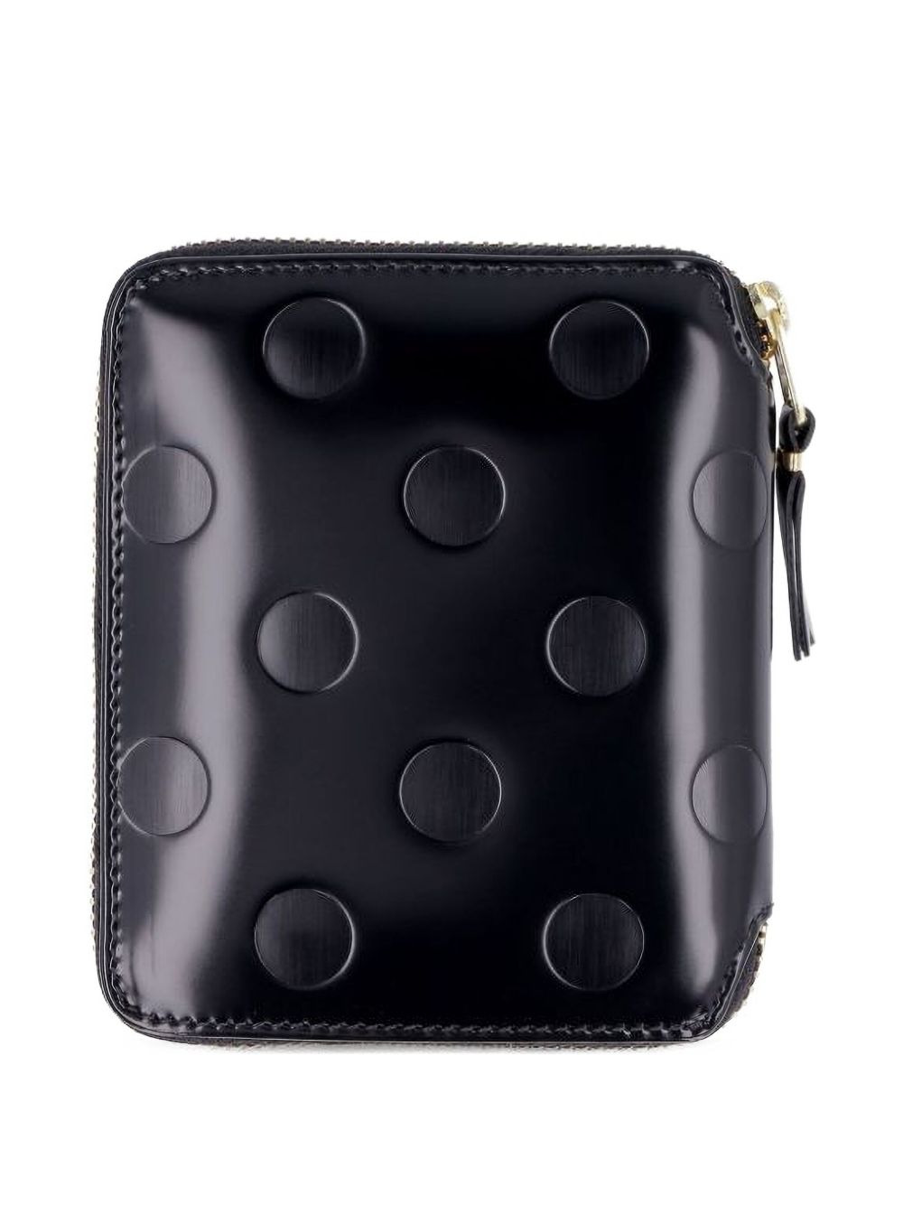 embellished-polka dot zip wallet - 2