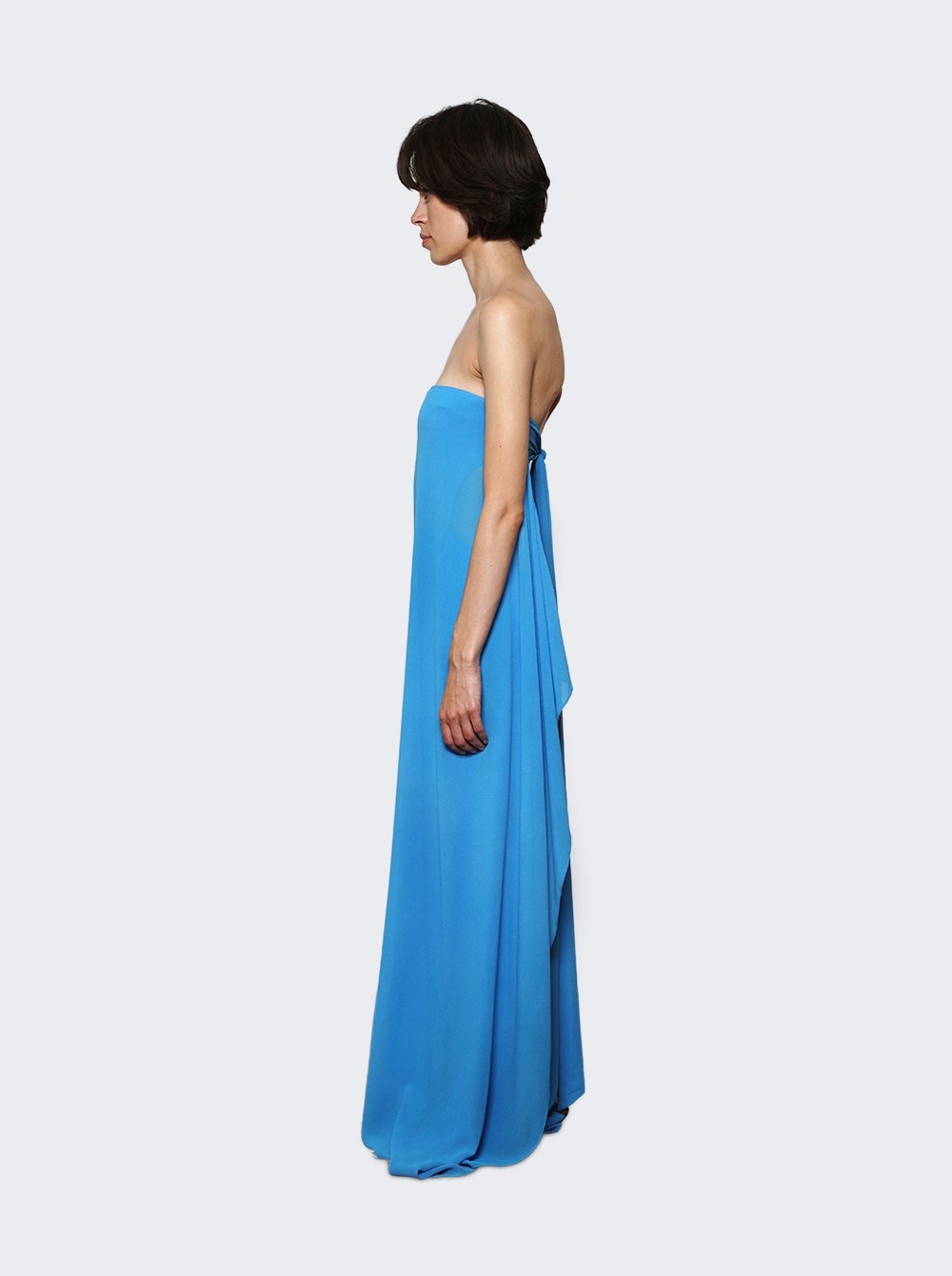 Floating Strapless Gown Boston Blue - 4