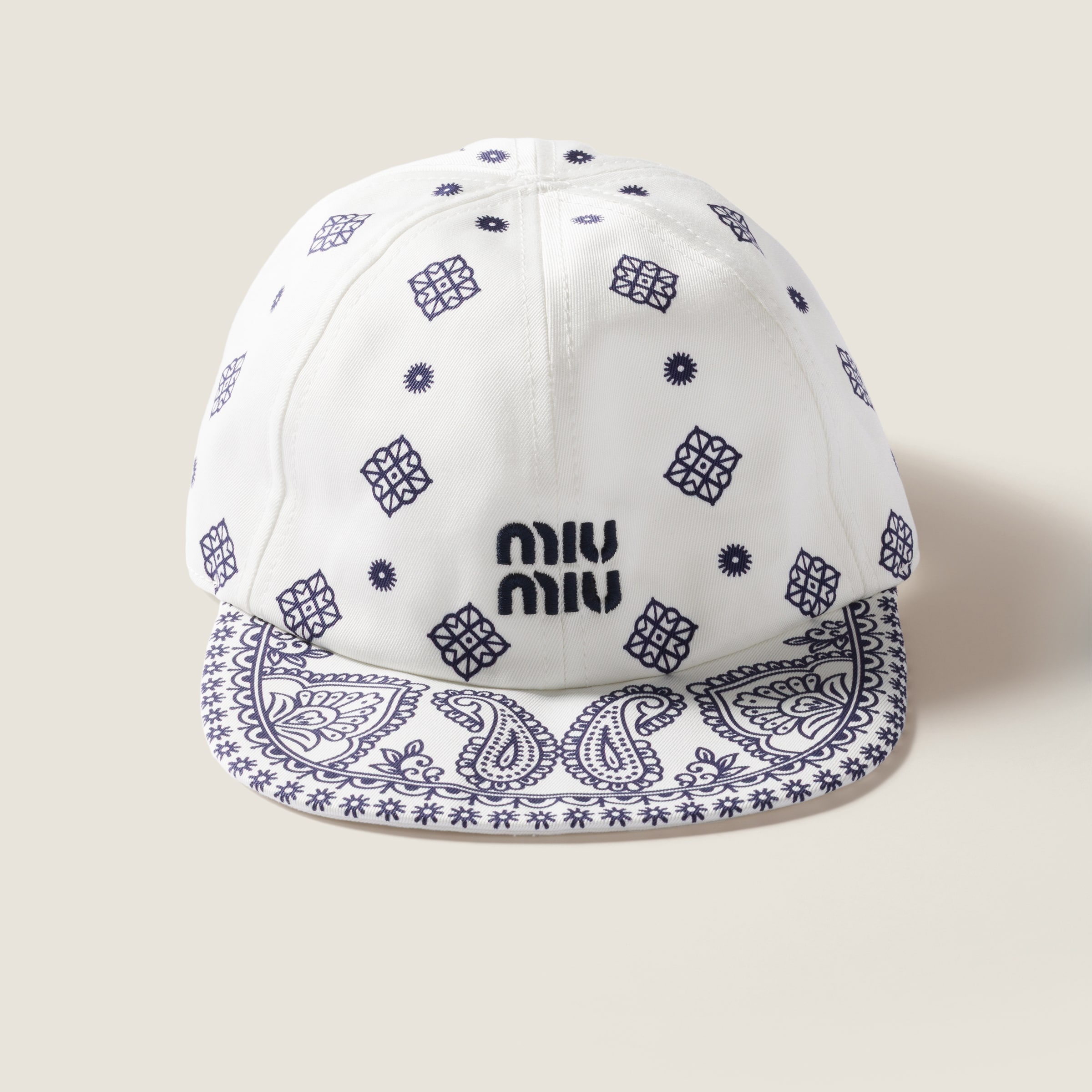 Printed cotton baseball cap - 3