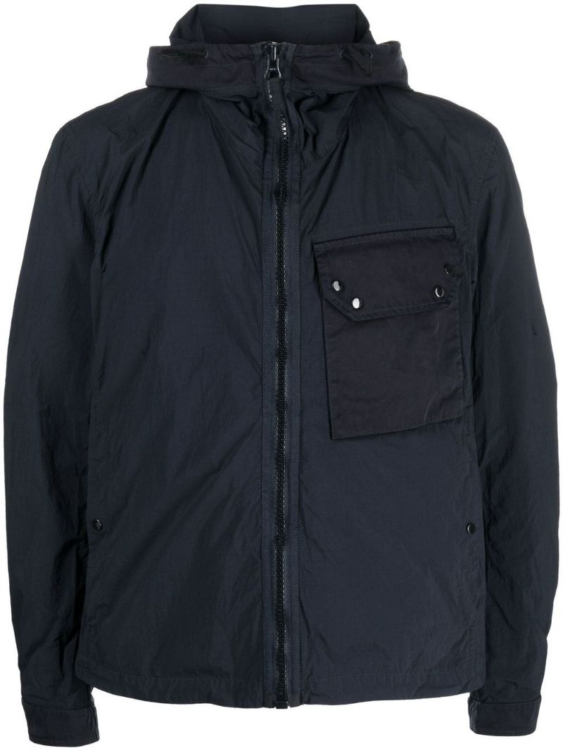 zipped-up chest-pocket jacket - 1