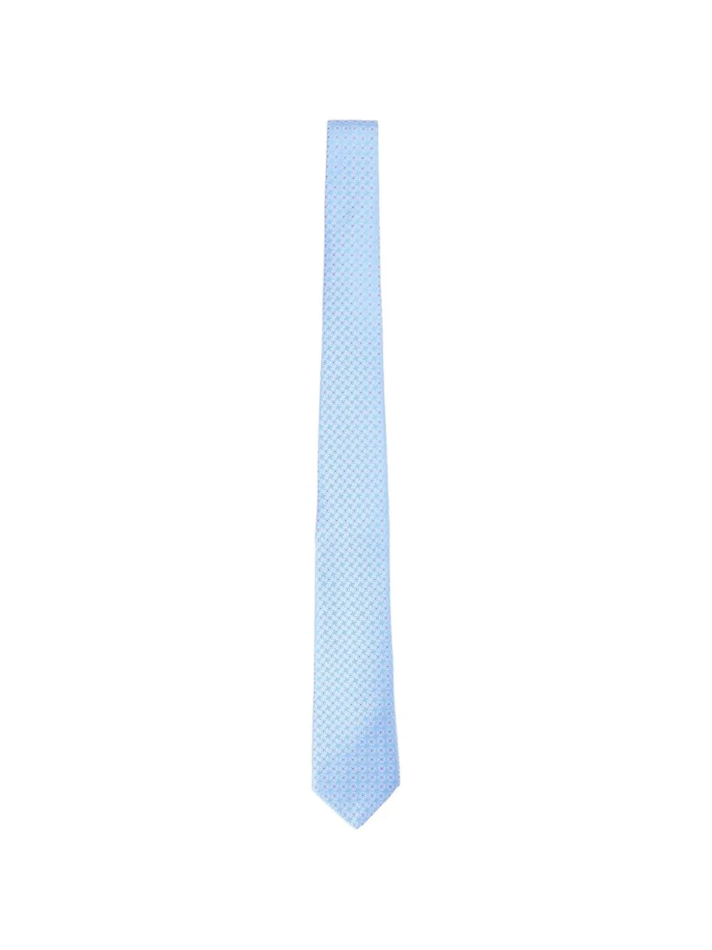 patterned silk tie - 1