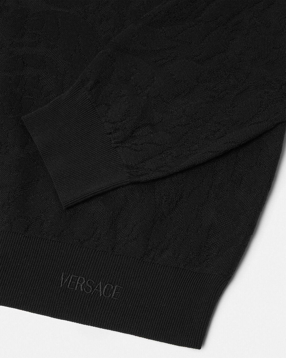 Barocco Jacquard Knit Polo Sweater - 4