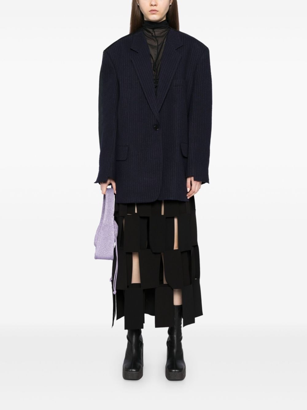 raw edge jacket - 2