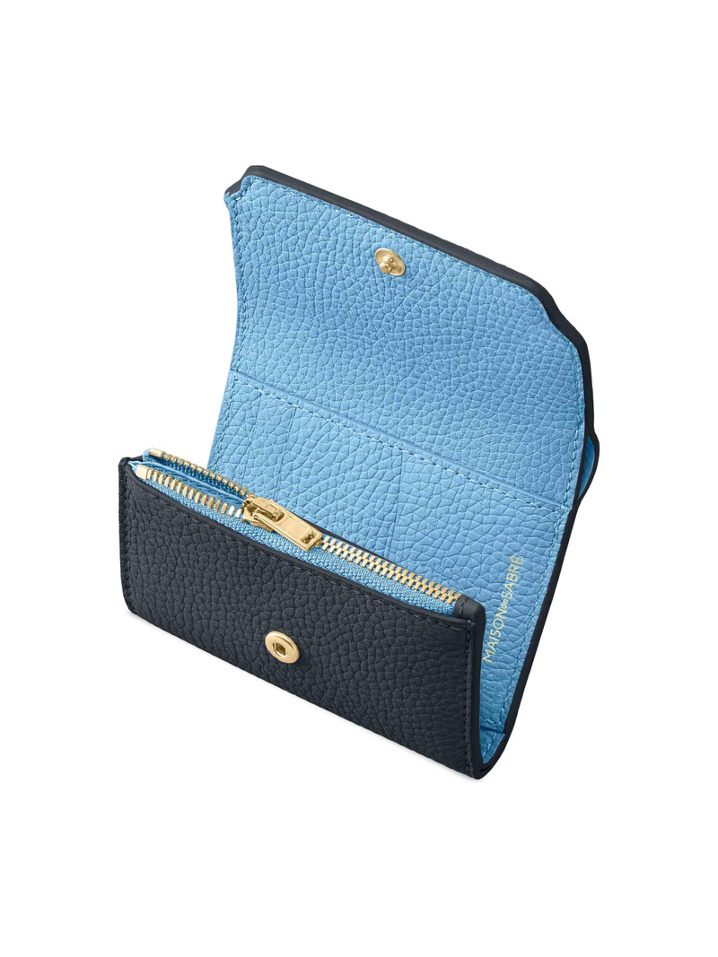 Women's Leather Trifold Wallet - Graphite Sky 4