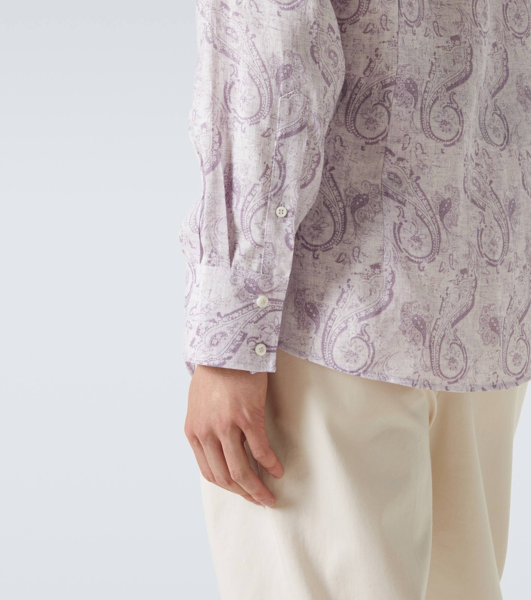 Printed linen shirt - 6