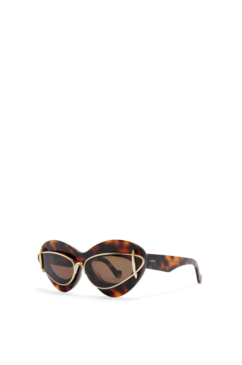 Loewe Cateye double frame sunglasses in acetate and metal outlook