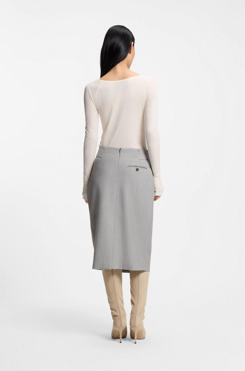 SHEER-JERSEY TOP WITH DOUBLE LAYER 4