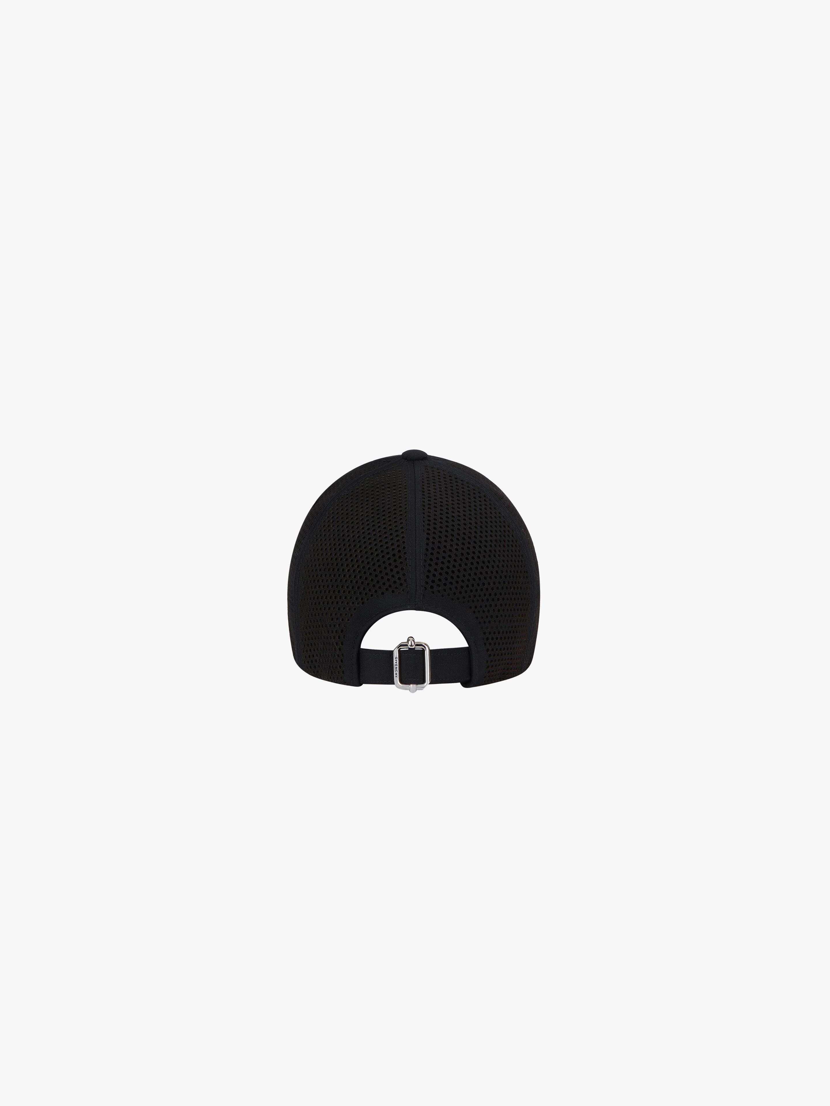 GIVENCHY CAP IN PERFORATED WOOL AND LEATHER 4