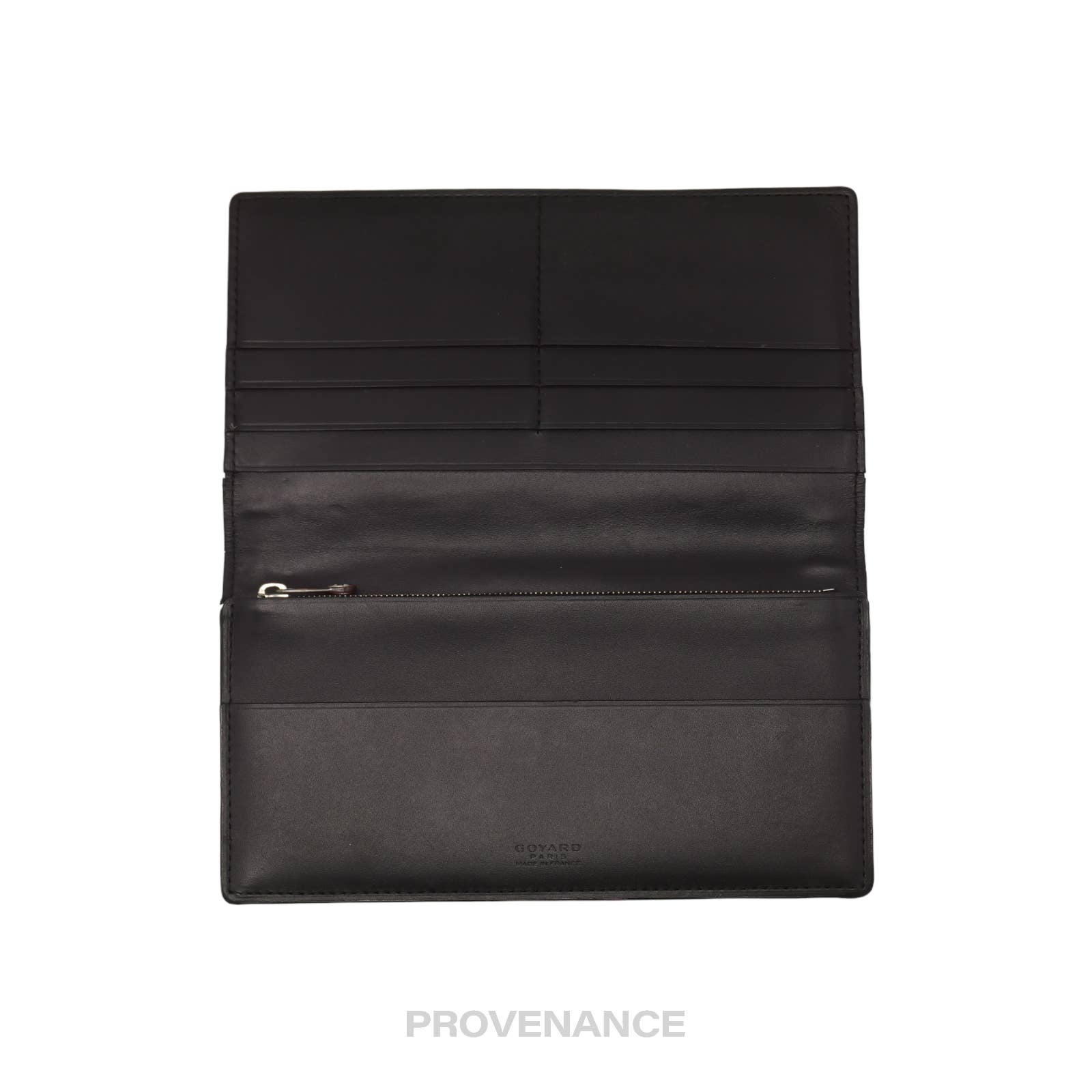 Goyard Richelieu Long Wallet - Black Goyardine - 6