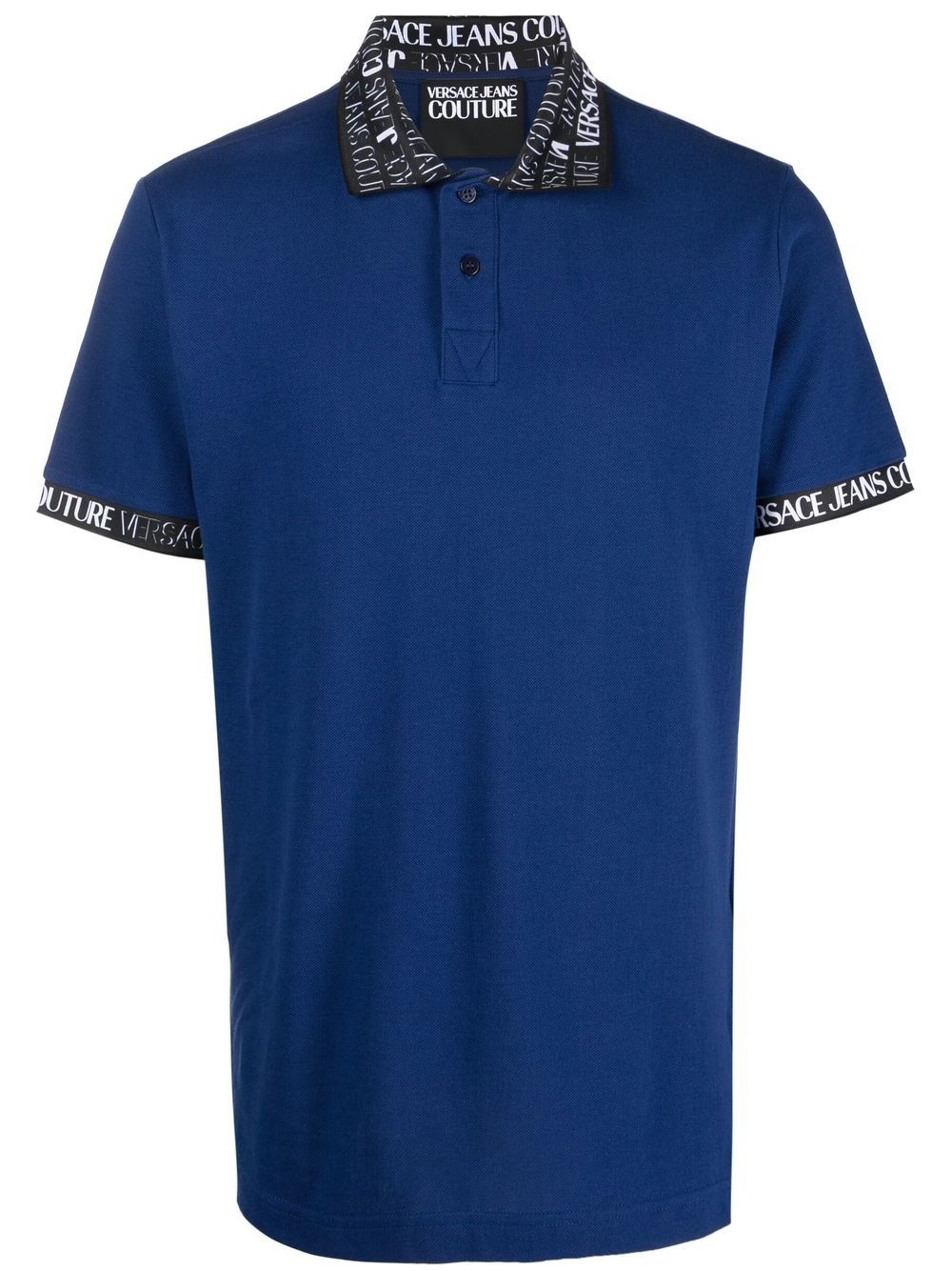 logo embroidered polo shirt - 1