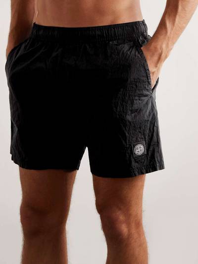Stone Island Logo-Appliquéd Straight-Leg Mid-Length Swim Shorts outlook