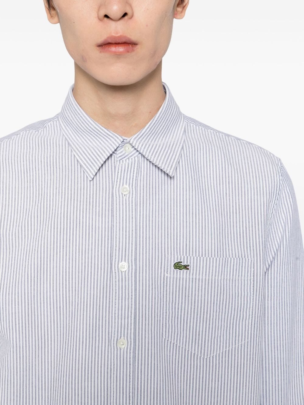 logo-patch shirt - 5