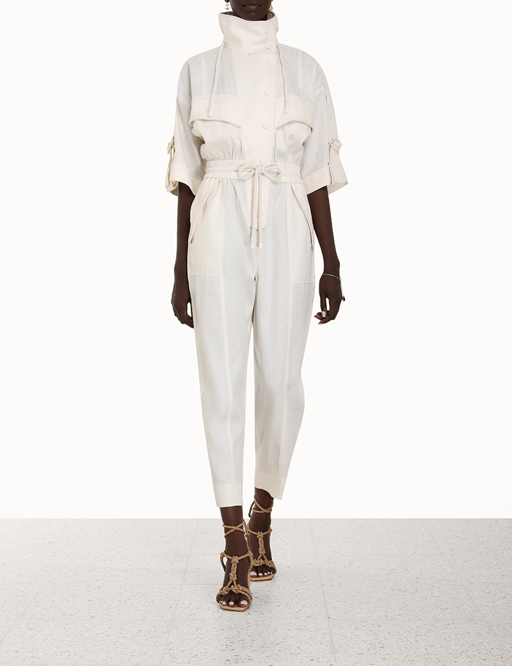 Zimmermann HIGH TIDE UTILITY JUMPSUIT REVERSIBLE
