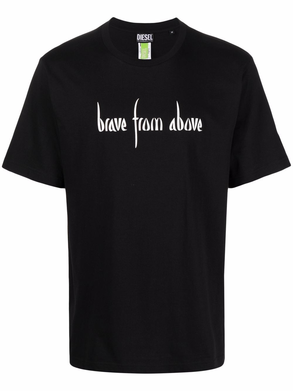 Brave From Above slogan-print T-shirt - 1