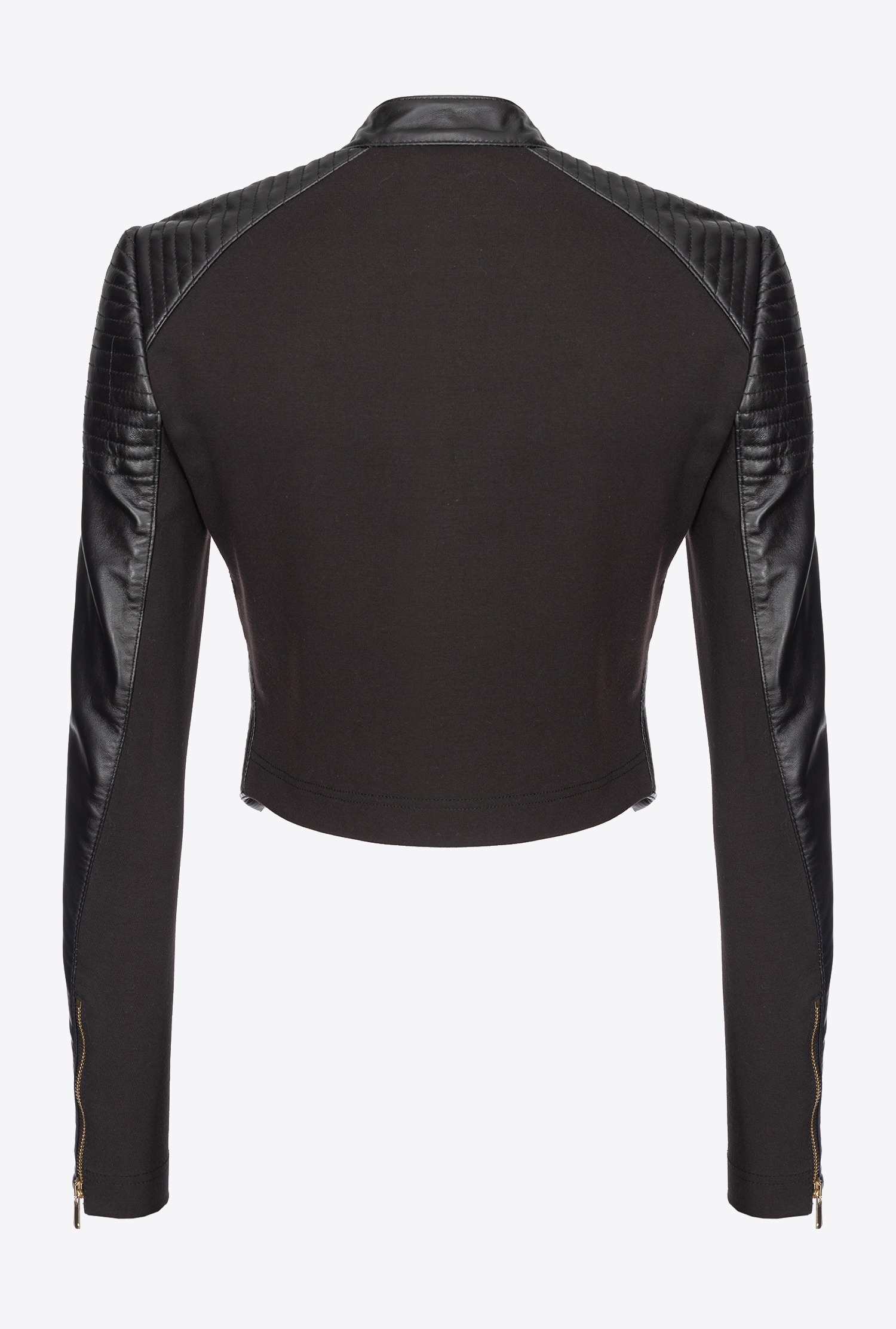 DUAL-FABRIC BIKER JACKET - 6