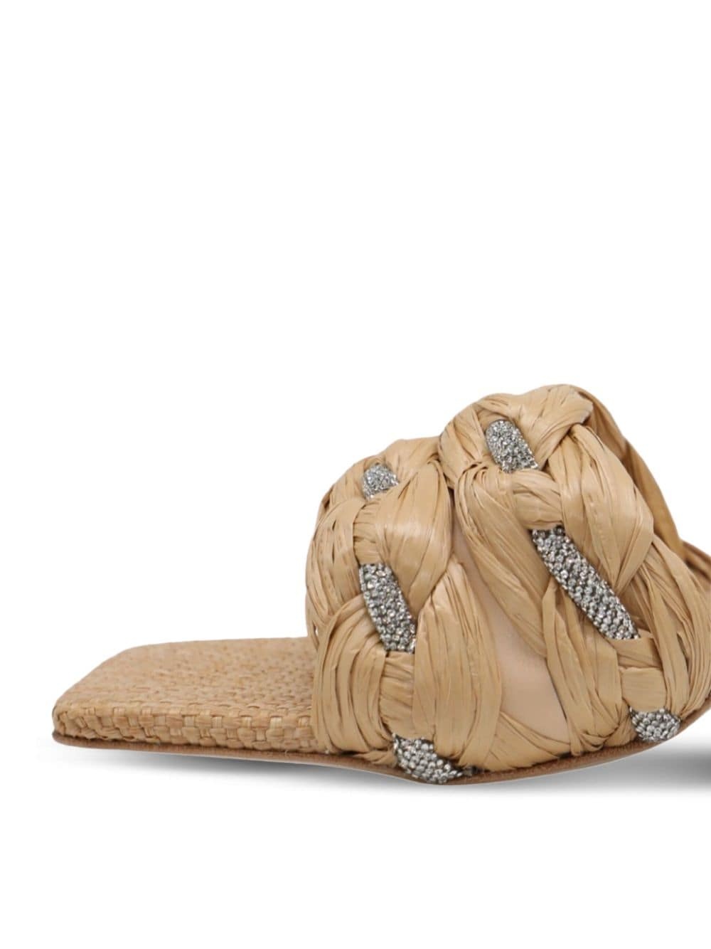 Jena 65mm raffia mules - 2