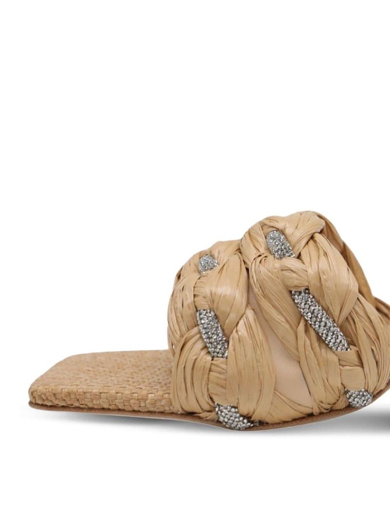 SIMKHAI Jena 65mm raffia mules outlook
