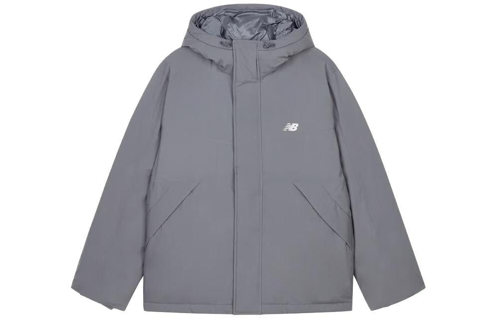 New Balance Winter Windproof Down Jacket 'Grey' AMJ33322-TTM - 2