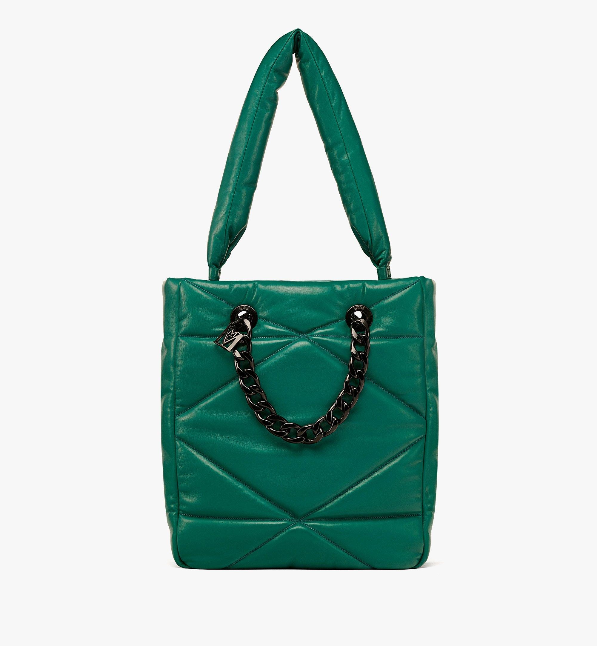 Travia Tote in Cloud Quilted Leather - 1