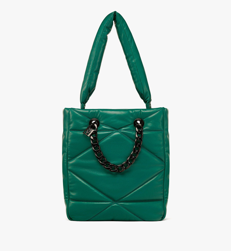 Travia Tote in Cloud Quilted Leather 1