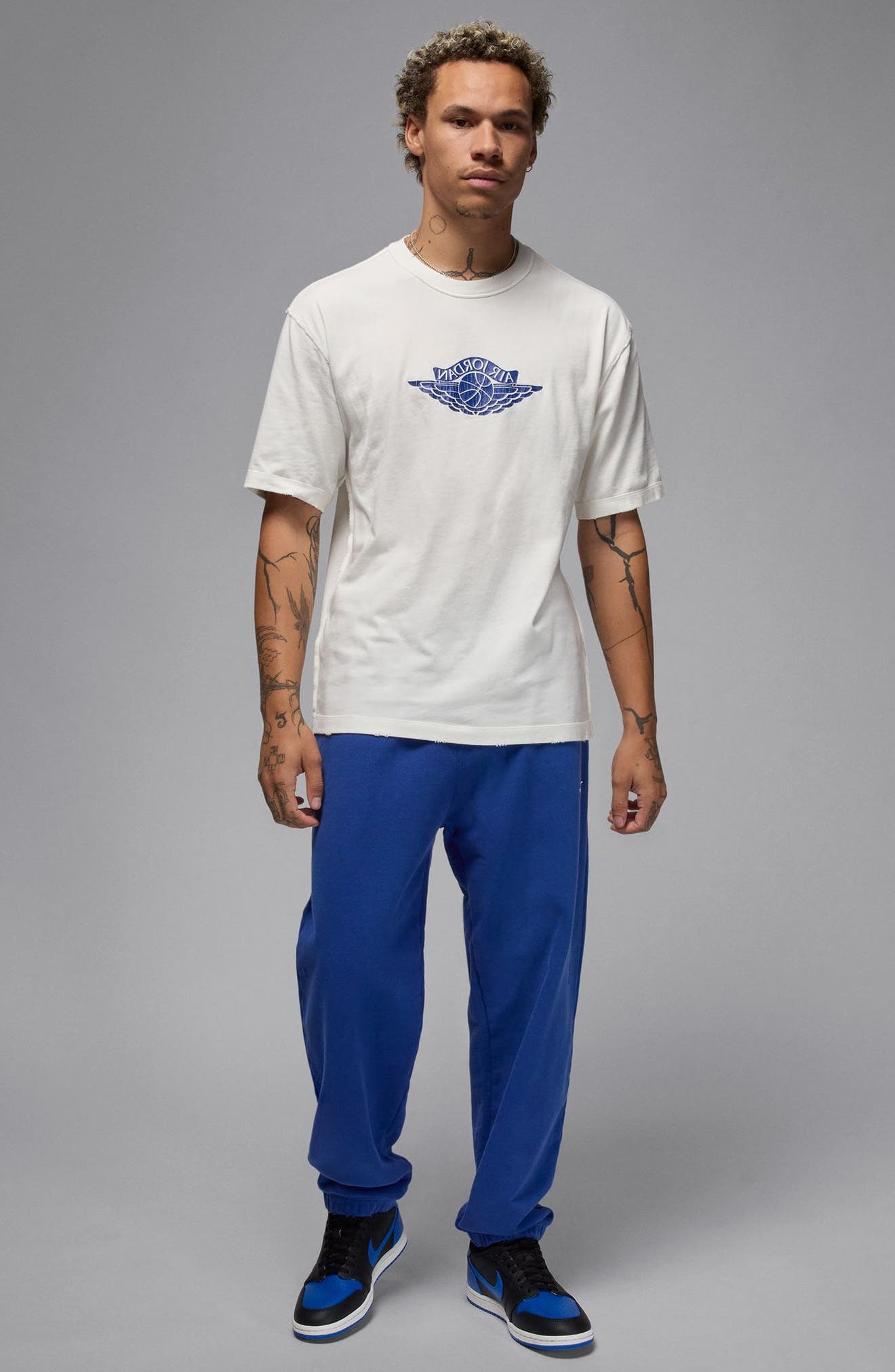 Nike Rare Air Graphic T-Shirt in Sail/Deep Royal at Nordstrom - 5