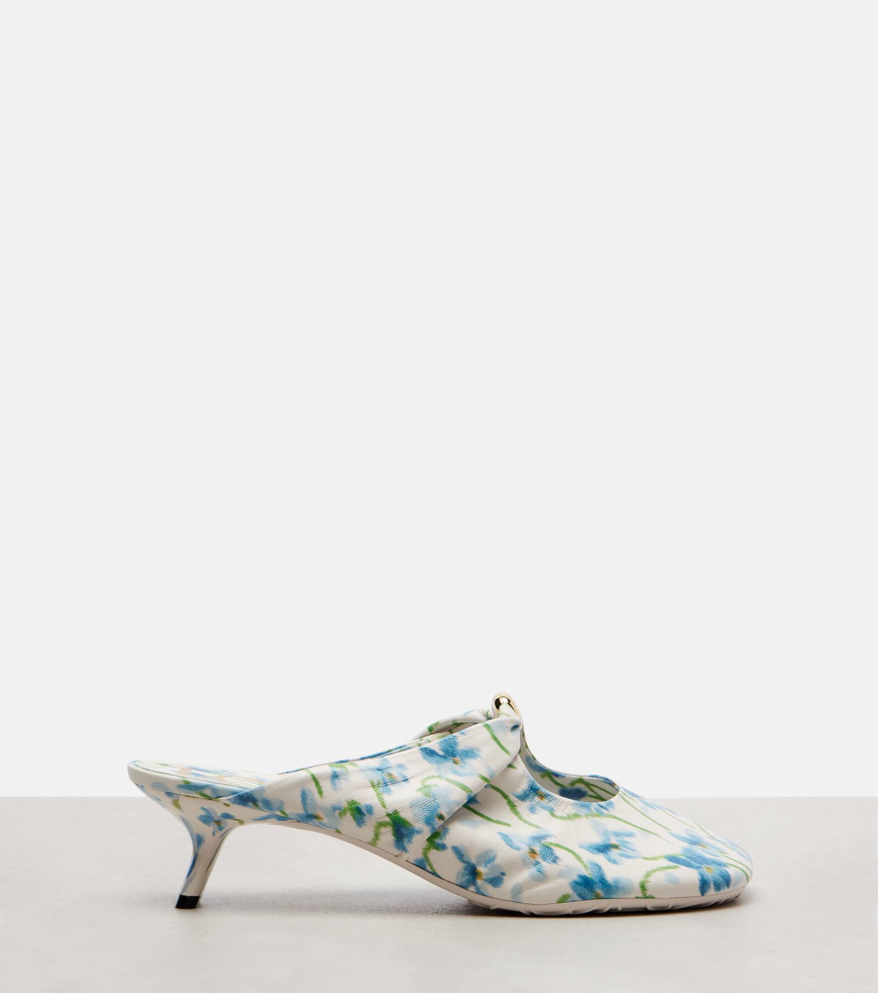 Pebble Soft 45 floral leather mules - 4