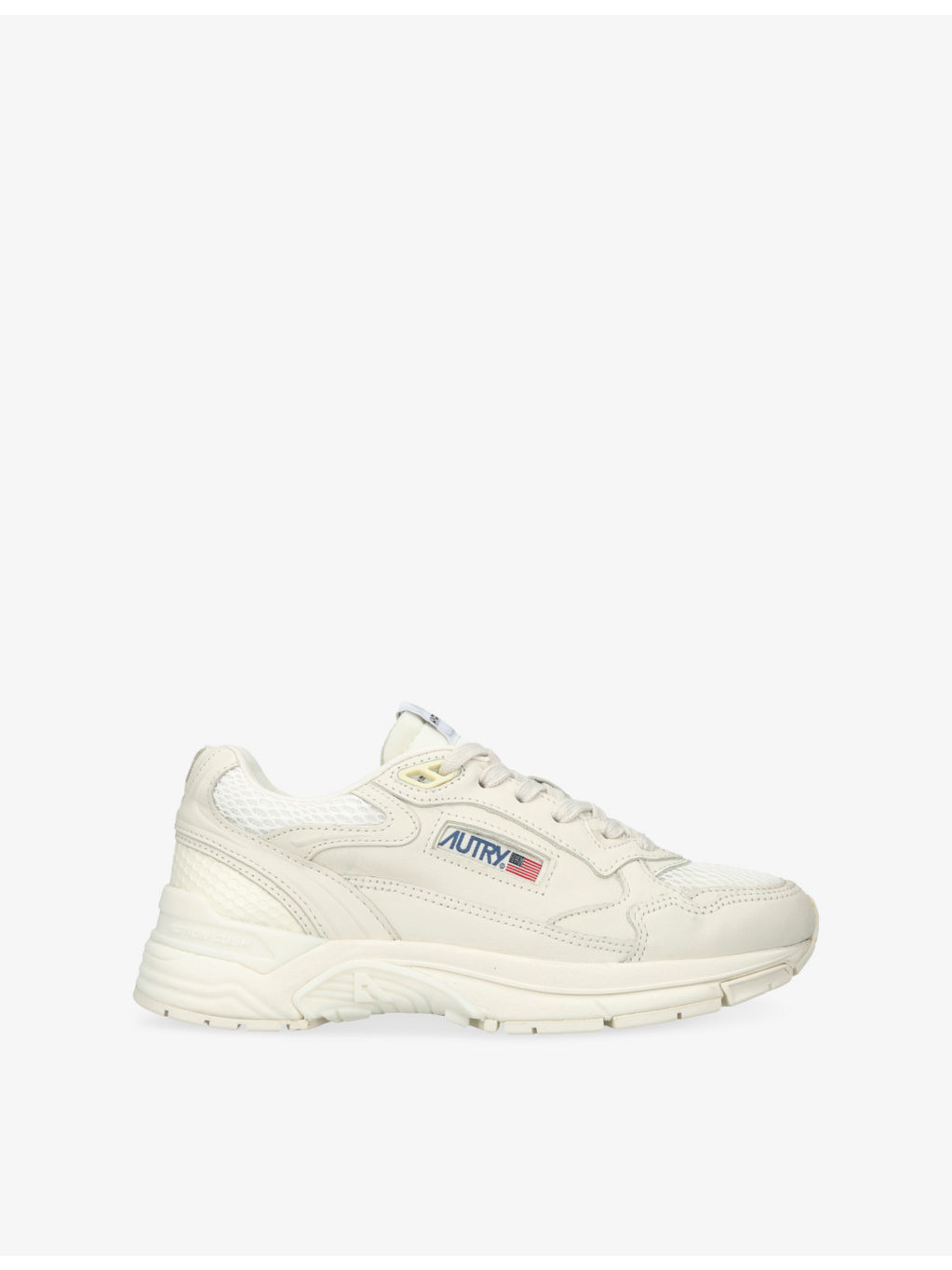Hyperway Leather and Mesh Trainers - 1