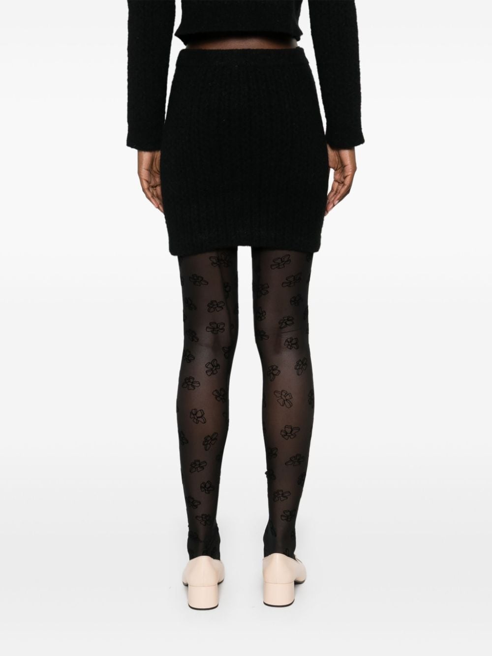 knitted mini skirt - 4