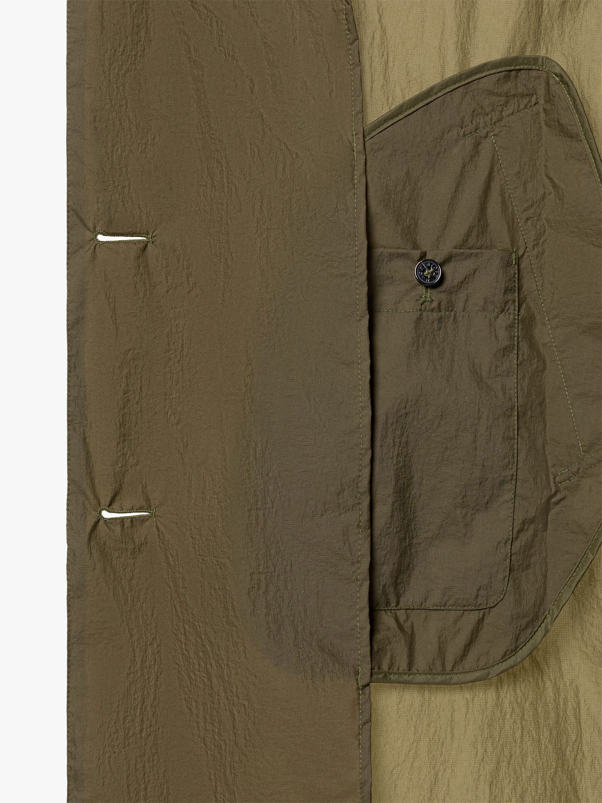 HANA KHAKI NYLON COAT - 6