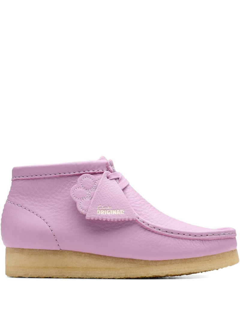 Wallabee flower leather boots 1